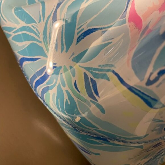 Lilly Pulitzer Breezy pool tote in Bennett Blue celestial sea NWT- defect-notes - Picture 6 of 7